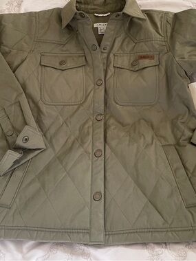 Ariat Quilted Utility Jacket in Musky Green